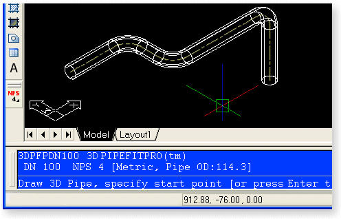 New 3D piping plug in software for AutoCAD