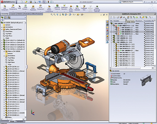 Integrated PDM software