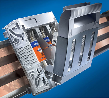 Class J base adaptor with a touch-safe housing. Class J base adaptor with a touch-safe housing.