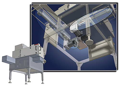 bottom view of Performa SP packaging system