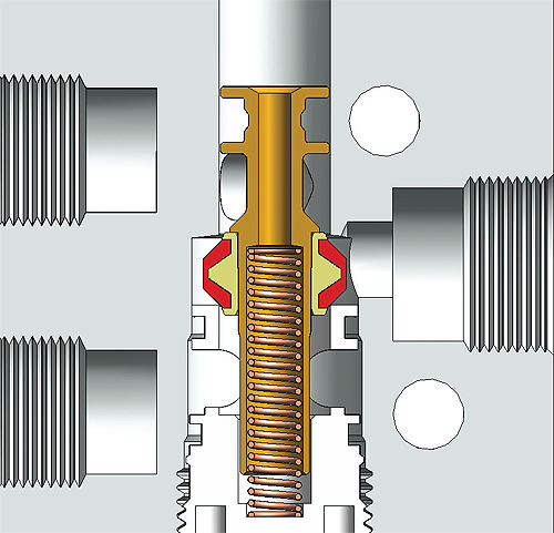 Poppet design valve Poppet design valve
