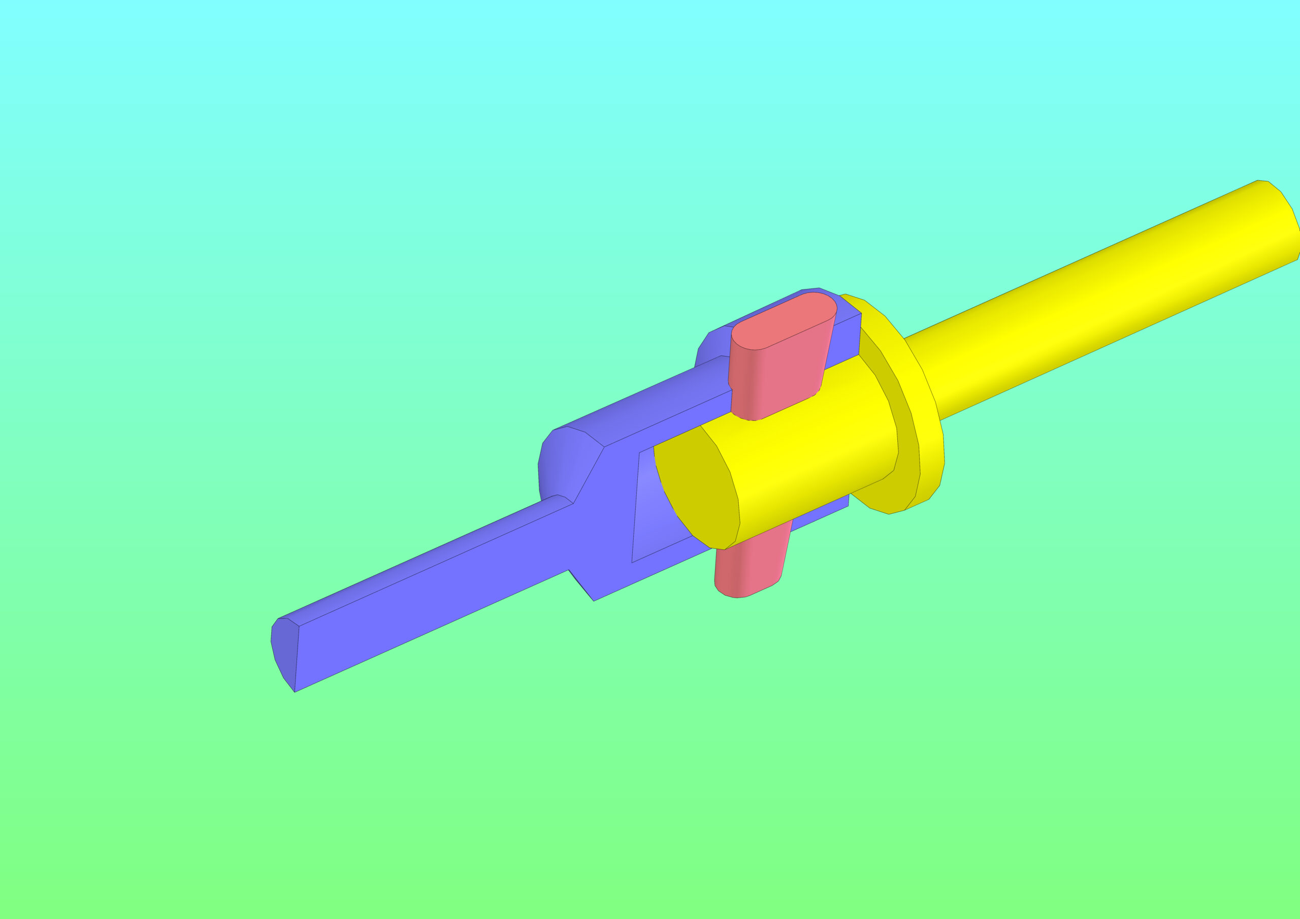 A cotter joint provides a way of joining two axially loaded rods.