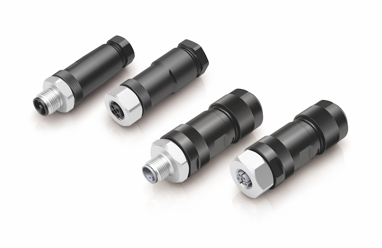 binder announces new M12 L- and T-coded connectors for harsh environments