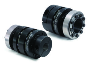 Zero-Max CD® Power-Series Couplings Clamp Hub x Shrink Disc has a high strength Clamping Hub on one end and a Shrink Disc Hub for high torque transmission on keyless shafts on the opposite end.
