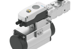 Festo CMSH on quarter turn actuator