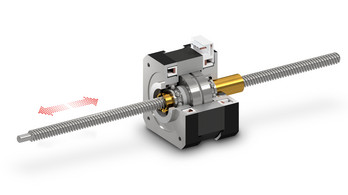 hybrid stepper motor linear actuator non-captive