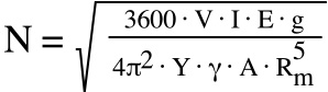 retaining ring max speed equation