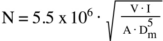 retaining ring max speed equation