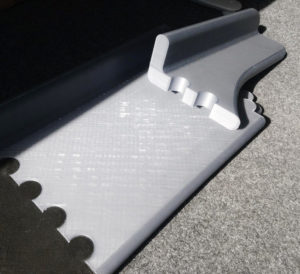 Tail and connecting part of the step