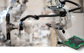 product shot of robot working in lab